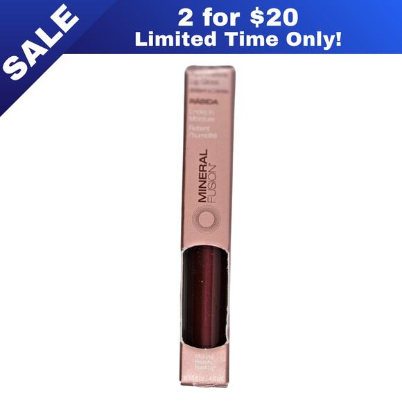 [Sale: 2 for $20!] Mineral Fusion Rabida HydroShine Lip Gloss | Deep Red - Picture 1 of 10